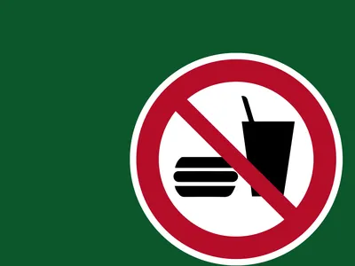 Besucherinfo - Essen und Trinken Verbot