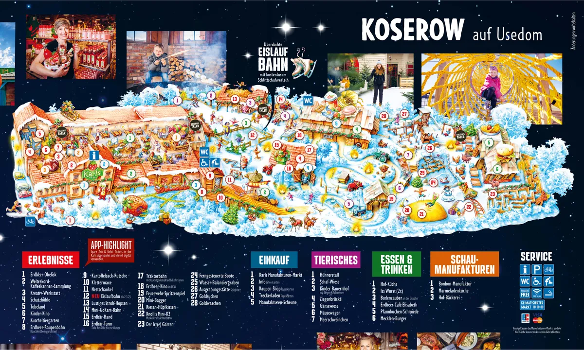 Dorfplan Koserow Winter 2024