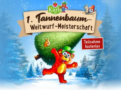 Tannenbaum Weitwurf Hintergrund