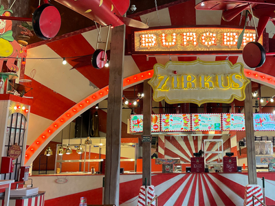 Burger Zirkus Elstal Eingang