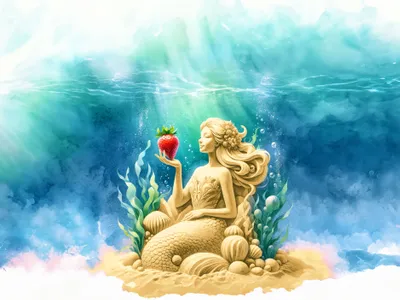 Sandfigur Unterwasserwelt