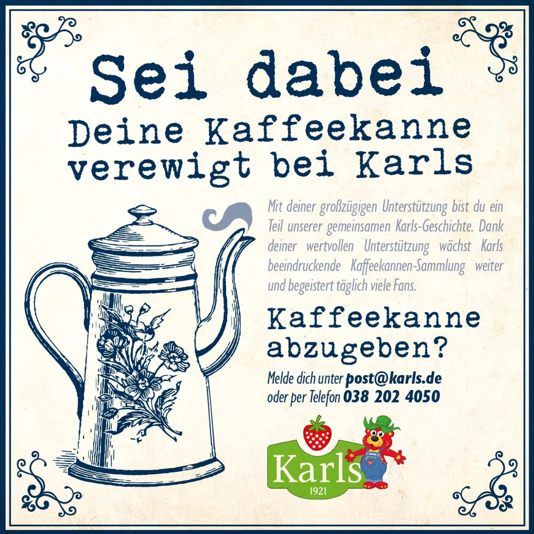 Kaffeekannen gesucht